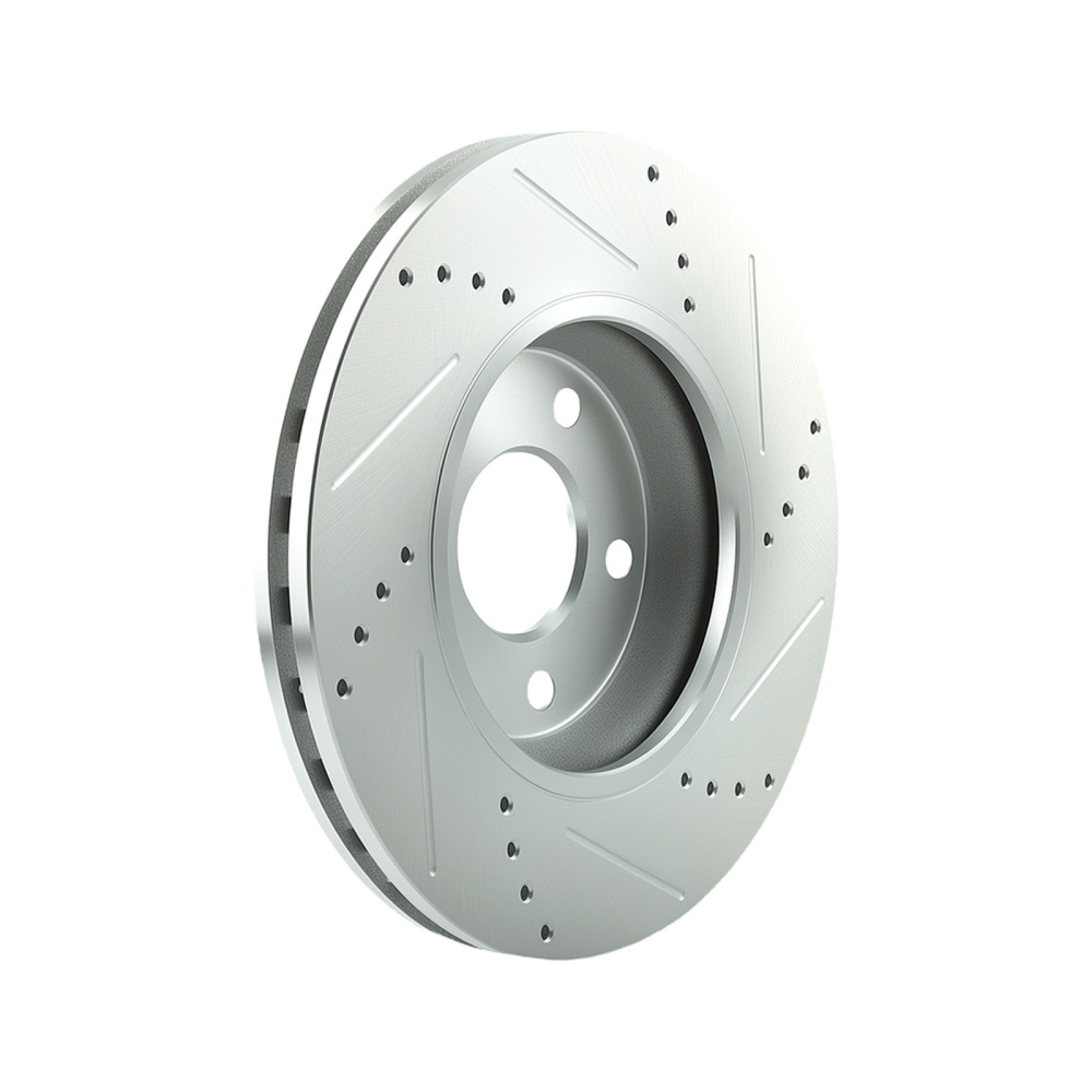 Front Drilled Disc Brake Rotors compatible for Saturn Aura Cobalt HHR compatible for Malibu G5 G6 Pursuit