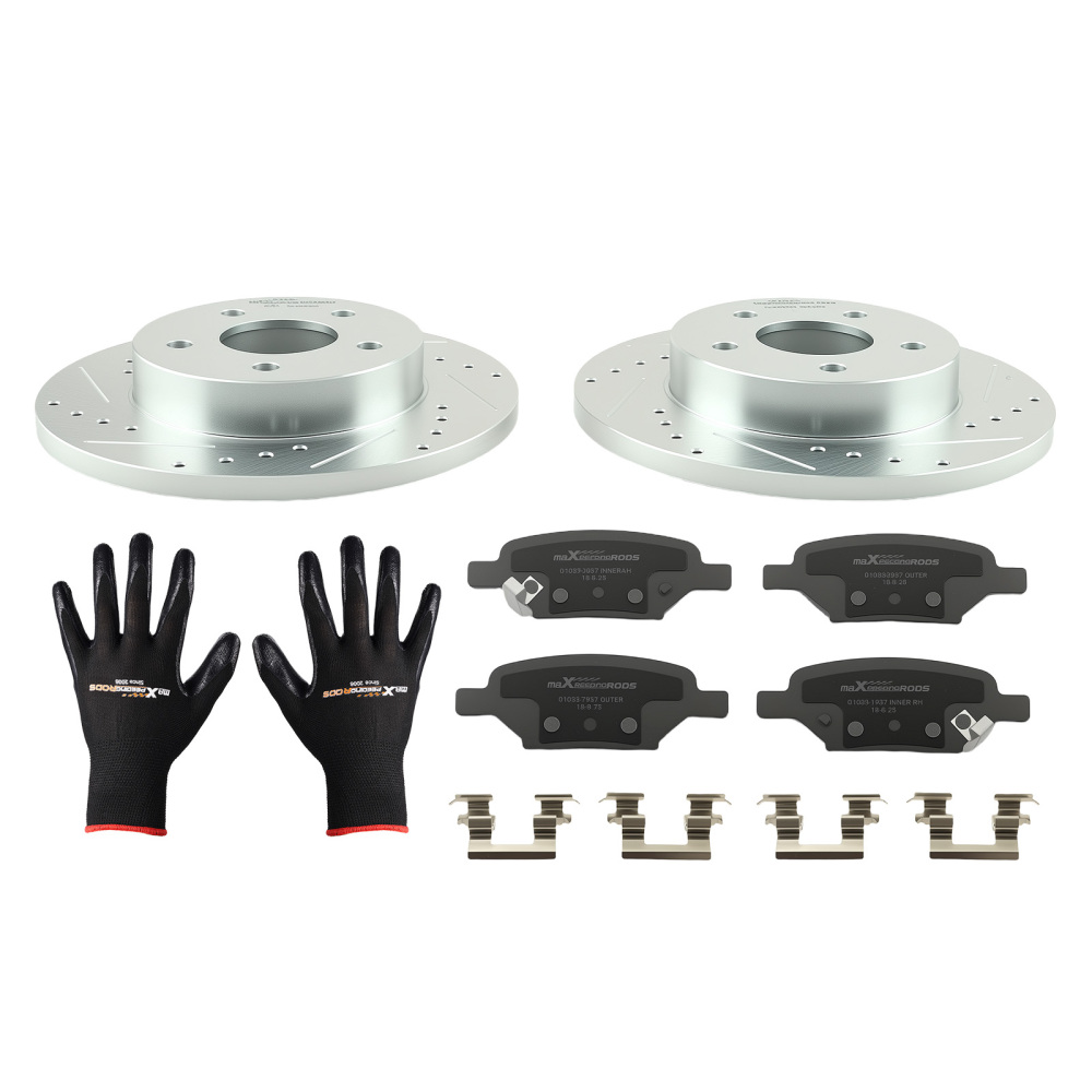 Rear Disc Brake Rotors Ceramic Pads compatible for Chevy HHR compatible for Malibu Cobalt compatible for Pontiac G6 G5