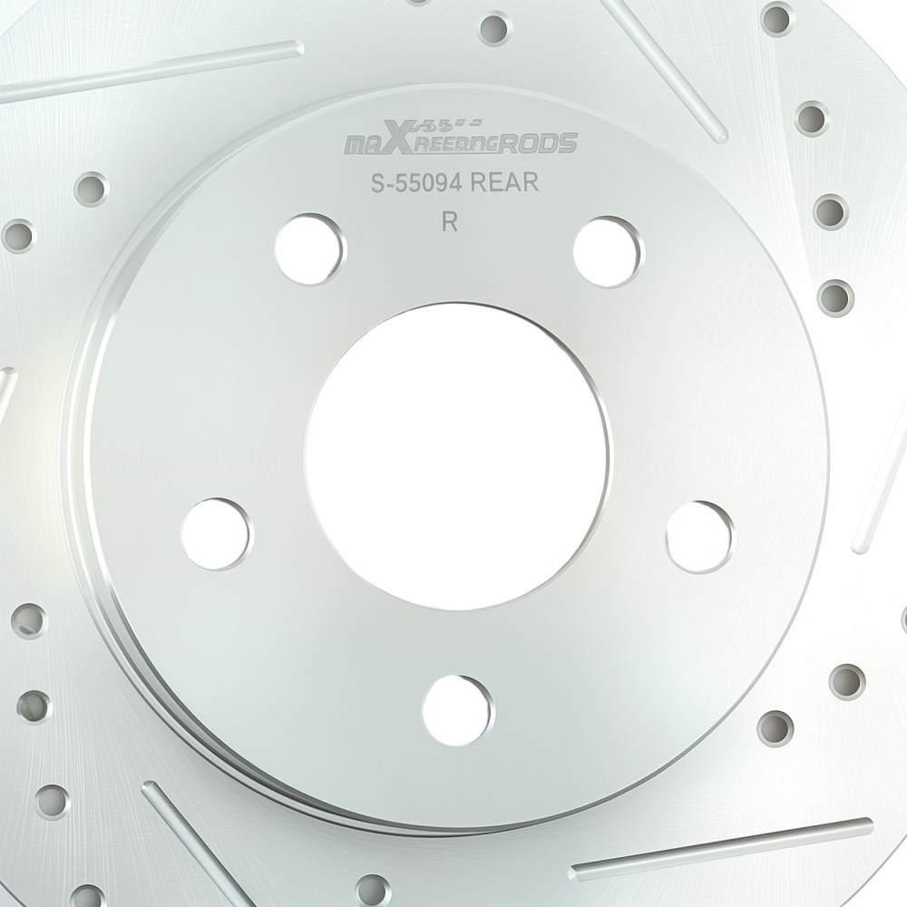 Rear Drilled Brake Rotors compatible for Chevrolet Cobalt 2005-08/HHR 2008-10 S-55094