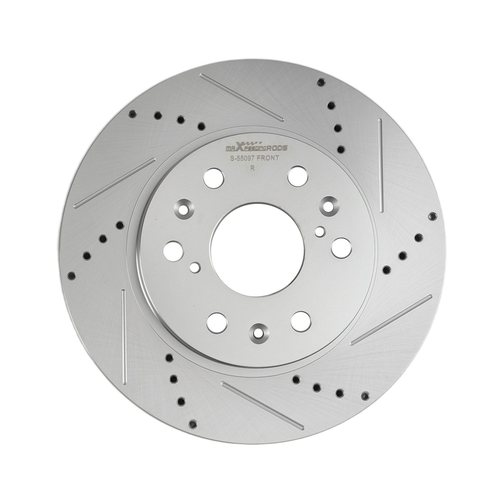 Front DrilledSlotted Brake Rotors compatible for Cadillac Escalade 2007-2020 S-55097