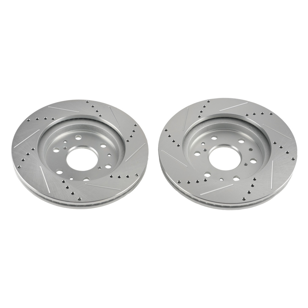 Front DrilledSlotted Brake Rotors compatible for Cadillac Escalade 2007-2020 S-55097