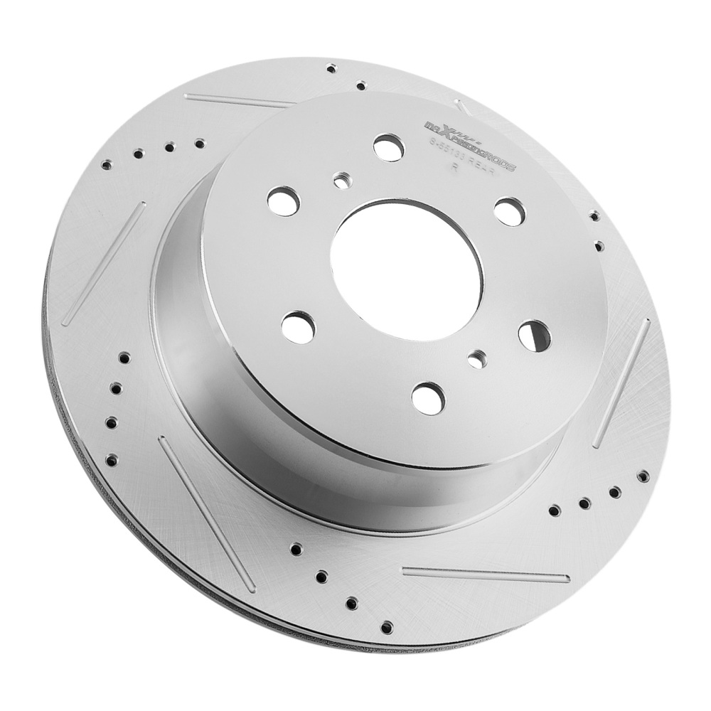 Rear DrilledSlotted Disc Brake Rotors compatible for Cadillac Escalade 2007-2020 S-55133