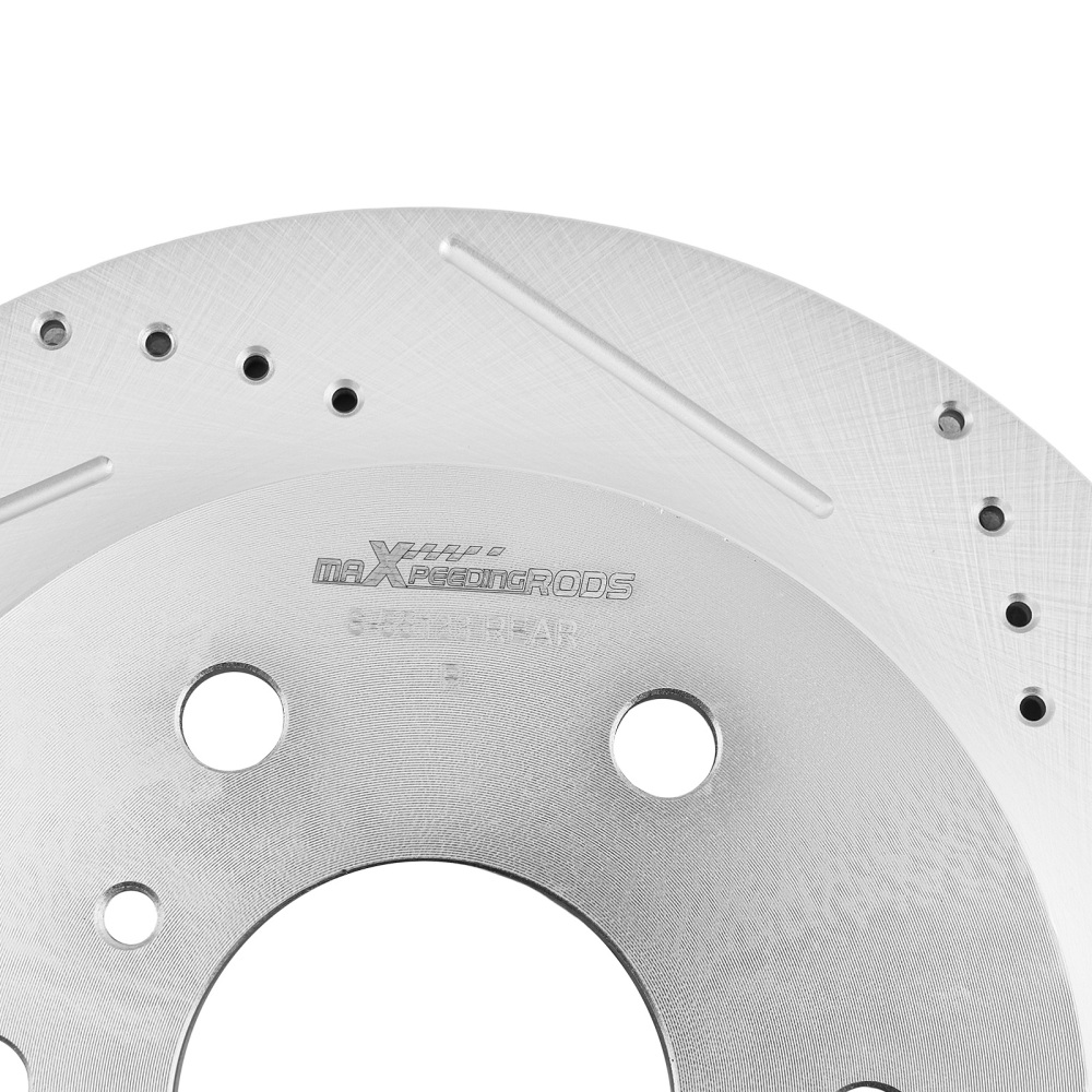 Rear DrilledSlotted Disc Brake Rotors compatible for Cadillac Escalade 2007-2020 S-55133