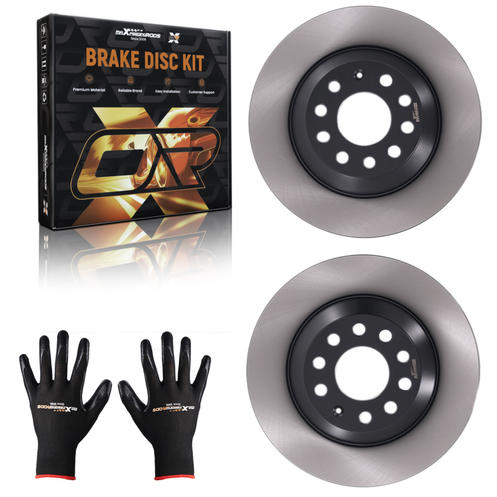 Rear LeftRight Brake Discs 301.7mm compatible for Audi A6 C6 Saloon/Estate/4F 2004-2011