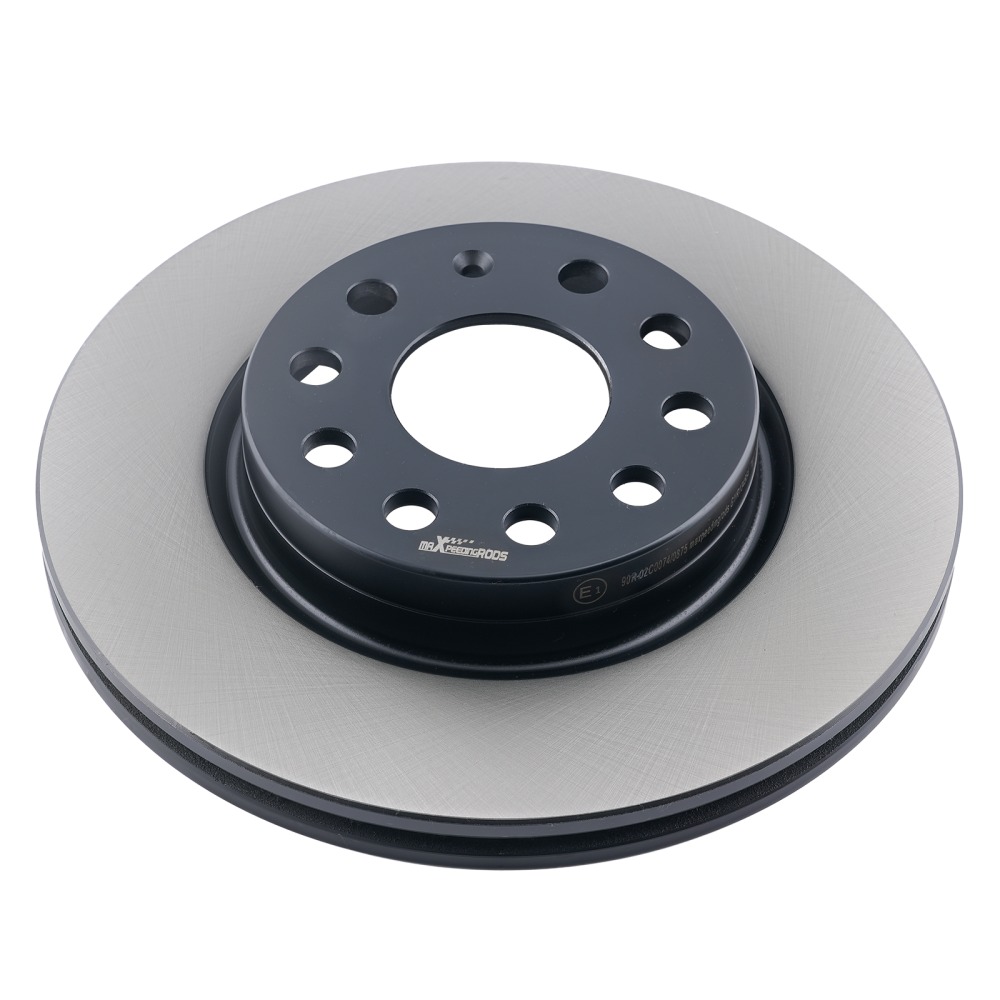 Pair Brake Disc Front LeftRight compatible for VW Golf V VI Jetta 2003-2021 1K0615601AB