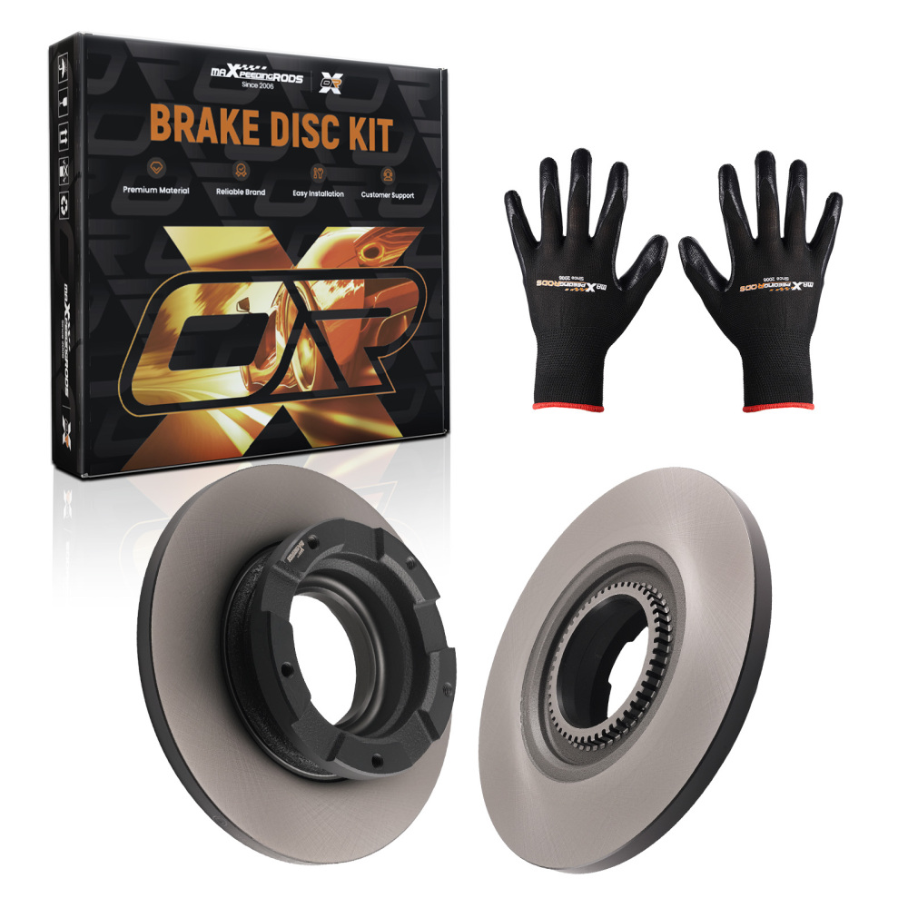 2x Rear Brake Disc LeftRight compatible for Ford Transit Custom V362 2012-2022 16mm