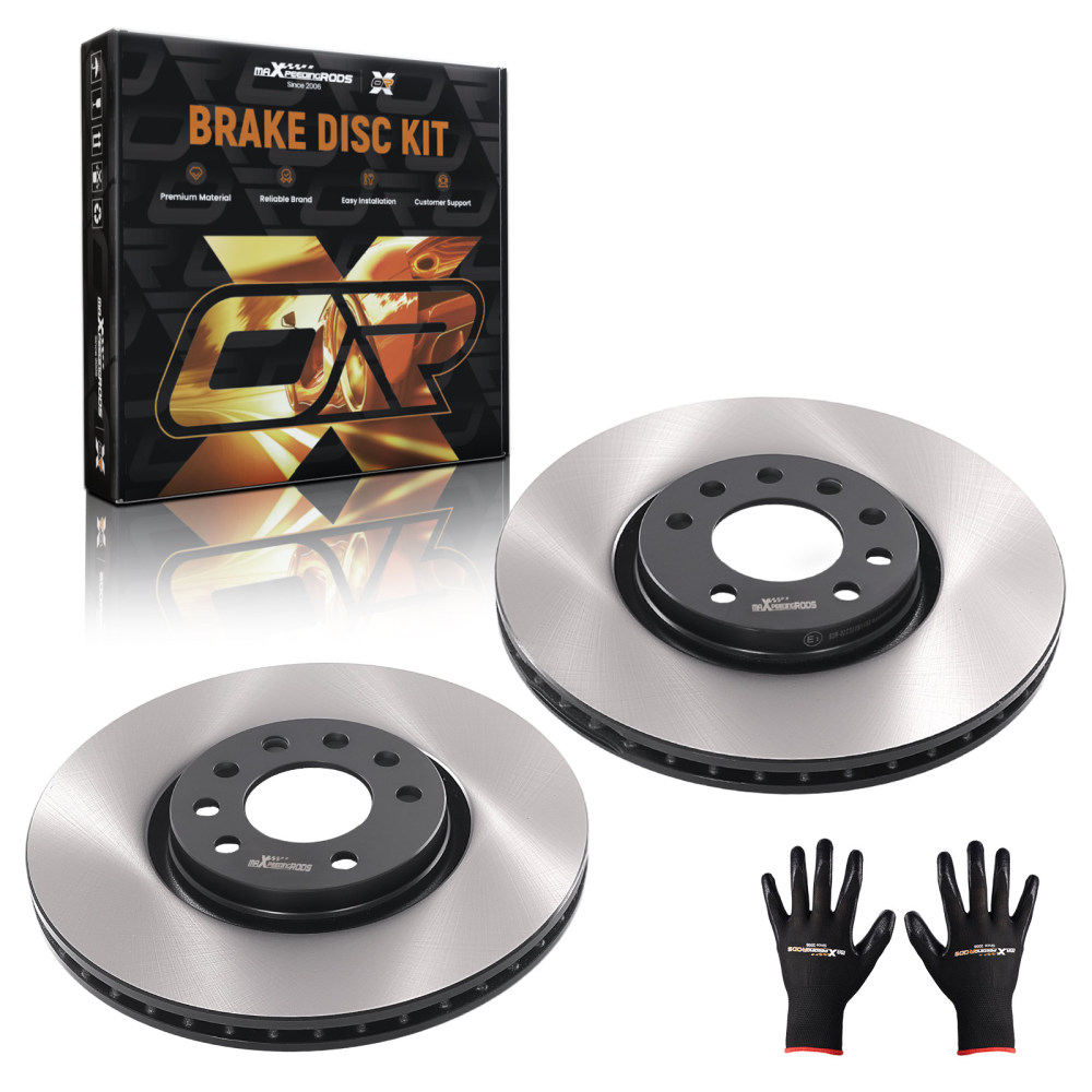 Vented Brake Discs Set Front compatible for Opel Adam/Meriva A/Compatible for Saab 9-5 1997-2019 9194477