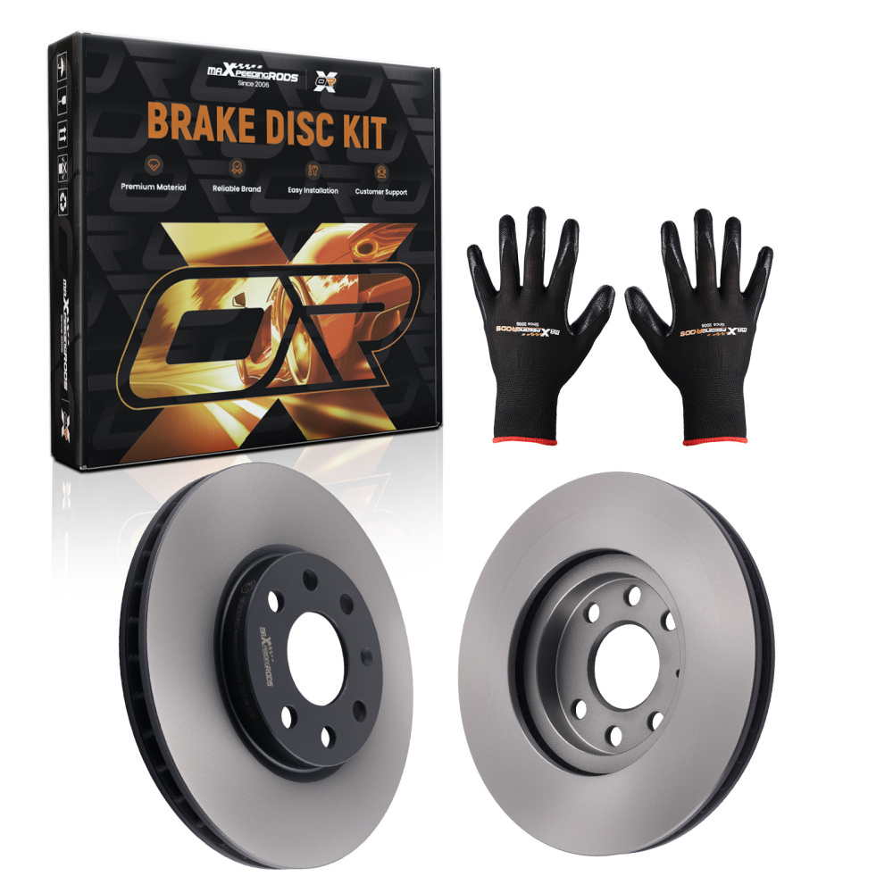 Front Vented Brake Discs Pair 260mm compatible for Opel Vauxhall FWD 2000-2012 569000