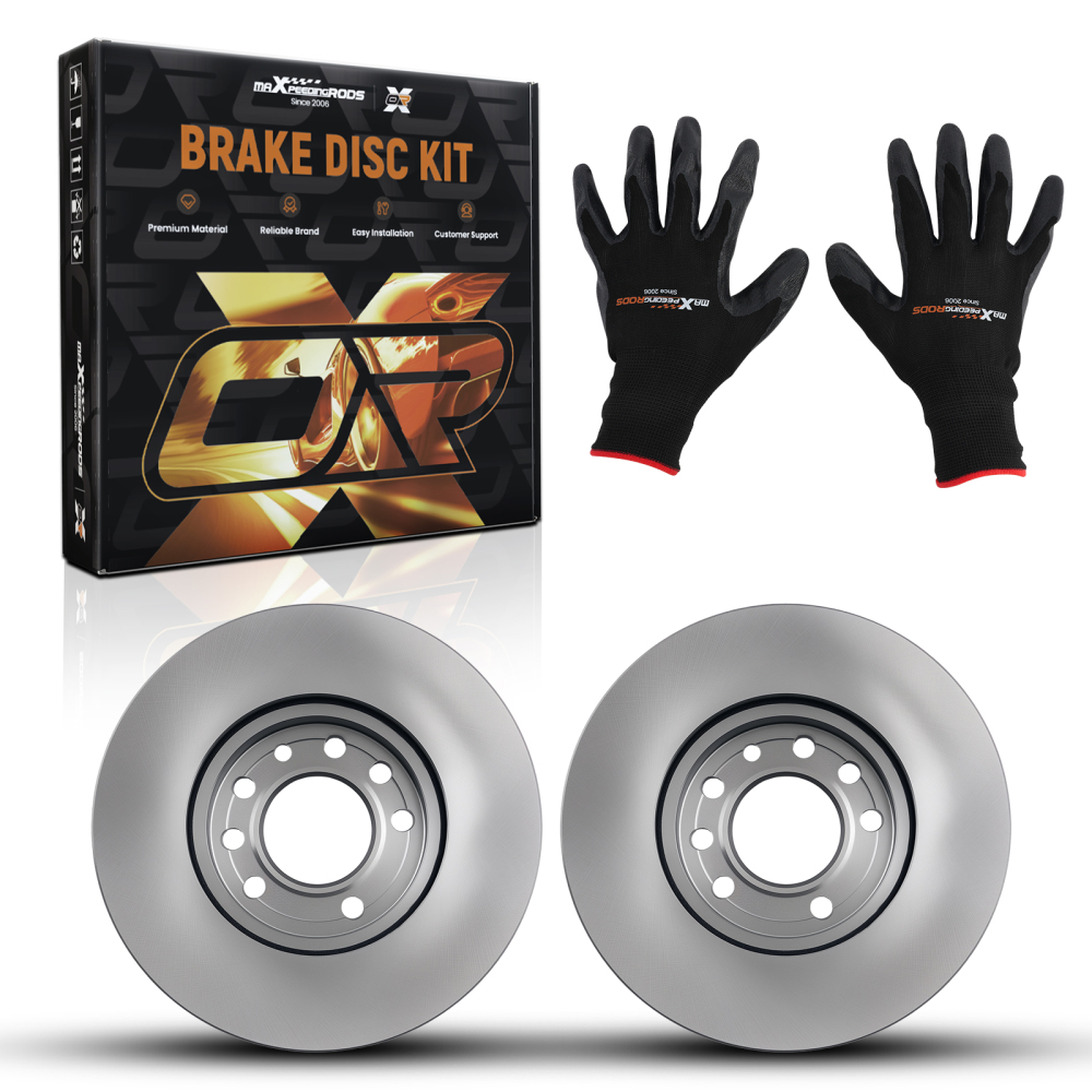 Pair Front Brake Discs LeftRight compatible for Opel Astra G H Zafira A B 569060 279.7mm