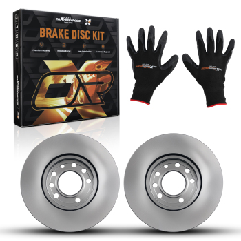 Pair Front Brake Discs LeftRight compatible for Opel Astra G H Zafira A B 569060 279.7mm