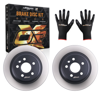 Pair Brake Disc Rear LeftRight compatible for Ford Mondeo IV BA7 2010-2014 1405500 302mm