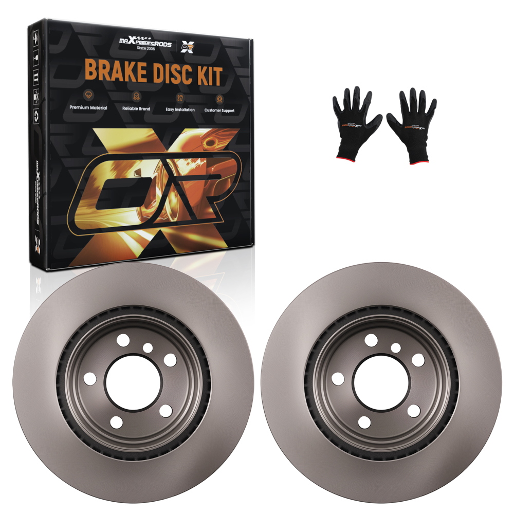 Pair Brake Discs Rear Left Right compatible for BMW 125i F20 F21 2011-2022 34216764651 20mm