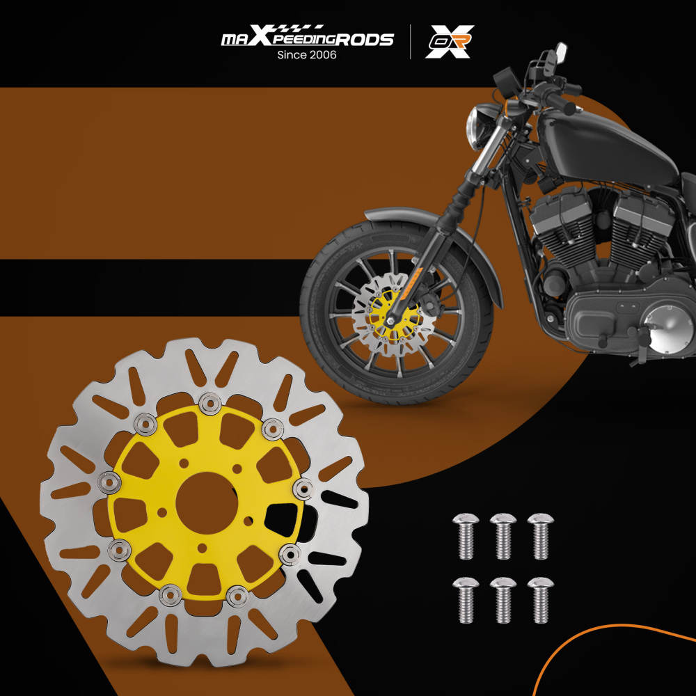 11.8 Floating Front Brake Rotor Disc compatible for Harley-Davidson Touring 08-19 compatible for Sportster