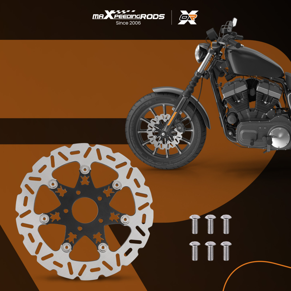 1PC 11.8 Front Brake Rotor Disc compatible for Harley-Davidson Touring 2008-2019 299mm