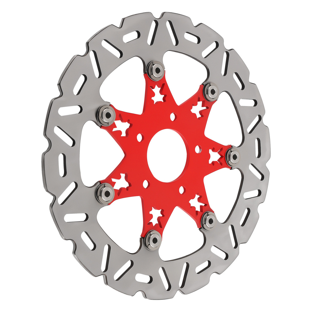 11.8 Front Brake Rotor Disc compatible for Harley-Davidson Touring 08-19 Trike 09-19 Red