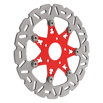 11.8 Front Brake Rotor Disc compatible for Harley-Davidson Touring 08-19 Trike 09-19 Red