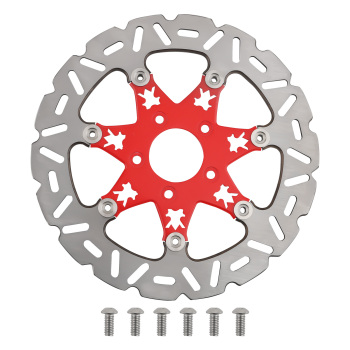 11.8 Front Brake Rotor Disc compatible for Harley-Davidson Touring 08-19 Trike 09-19 Red