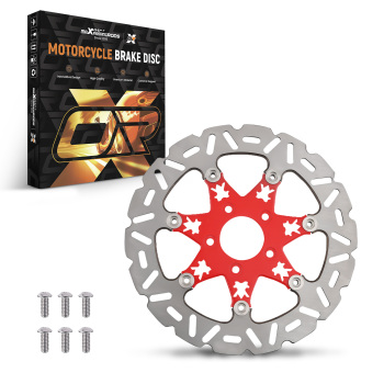 11.8 Front Brake Rotor Disc compatible for Harley-Davidson Touring 08-19 Trike 09-19 Red