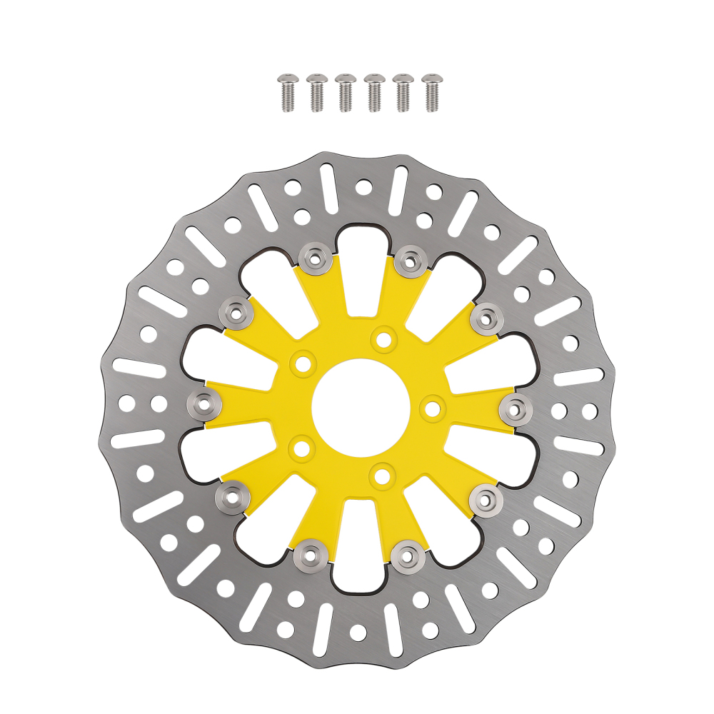 11.8 Floating Front Brake Rotor Disc compatible for Harley-Davidson Touring Softail Dyna