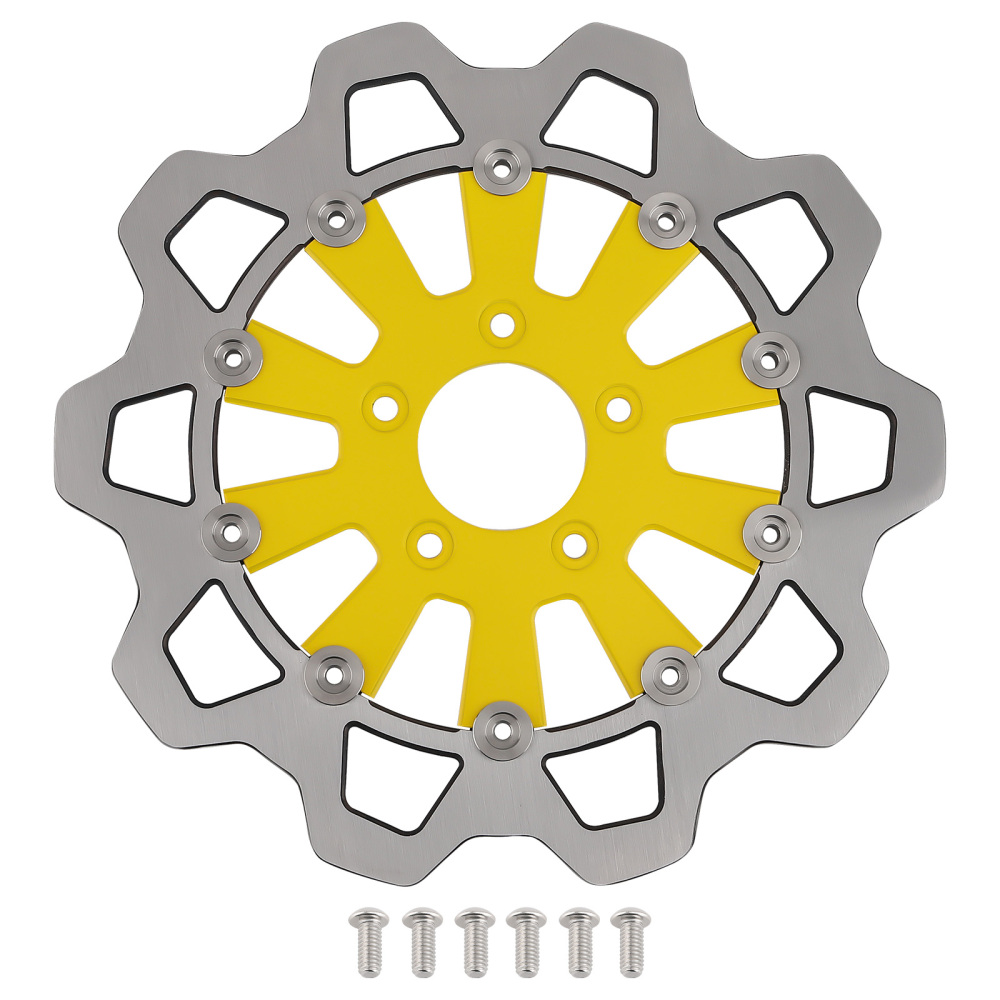 11.8in Front Floating Brake Rotor compatible for Harley-Davidson Trike 2009-19 Dyna 2006-17