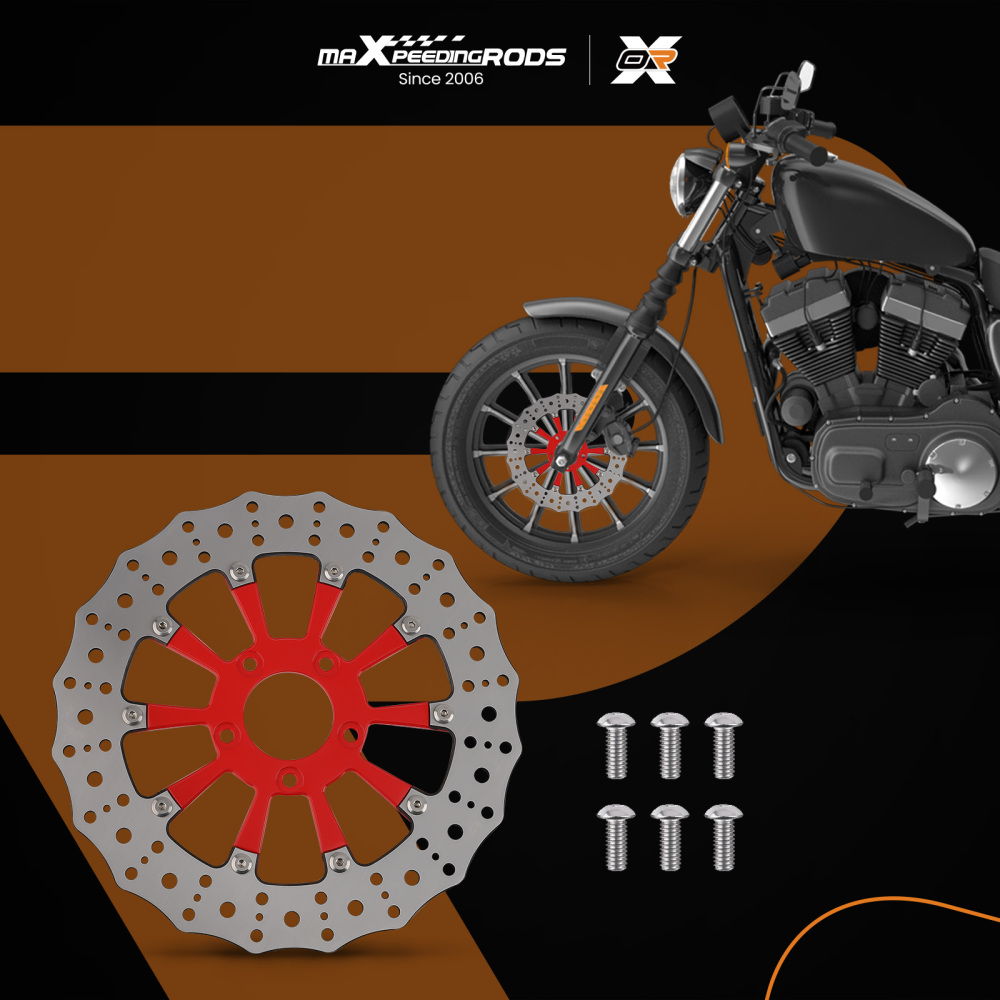 Front Brake Rotor compatible for Harley-Davidson Touring 08-19 Softail 15-24 5mm Thickness