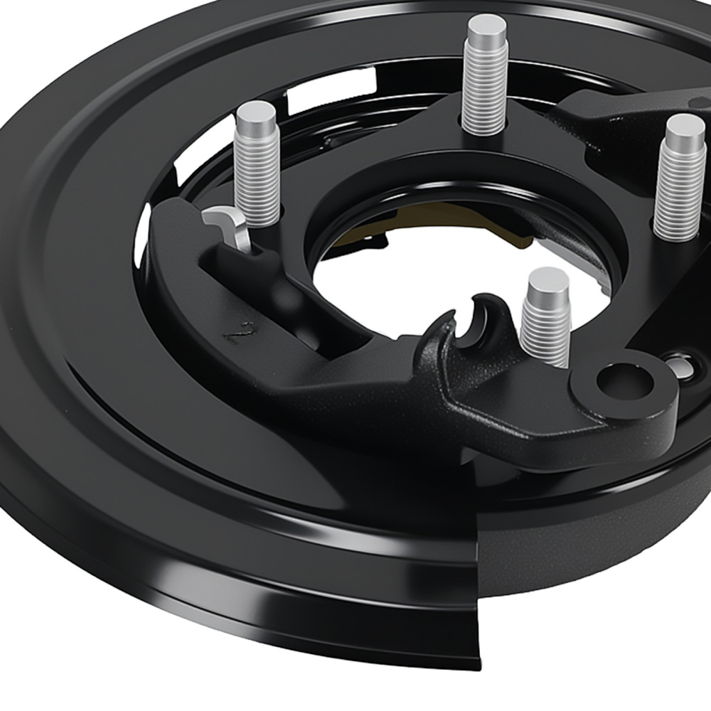 Rear Left Parking Brake Assy w/ Loaded Backing Plate for F-250 350 Super Duty