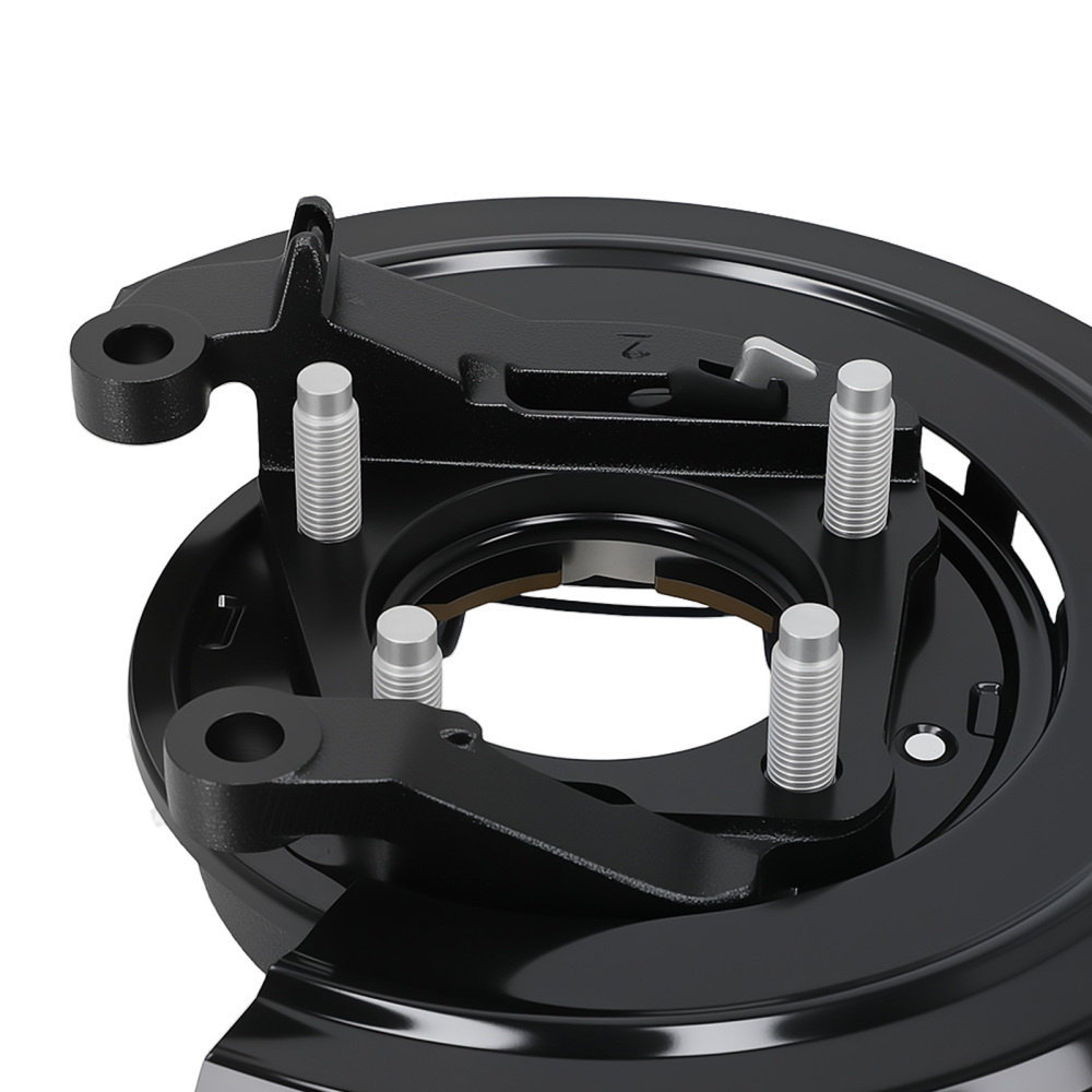 Rear Left Parking Brake Assy w/ Loaded Backing Plate for F-250 350 Super Duty
