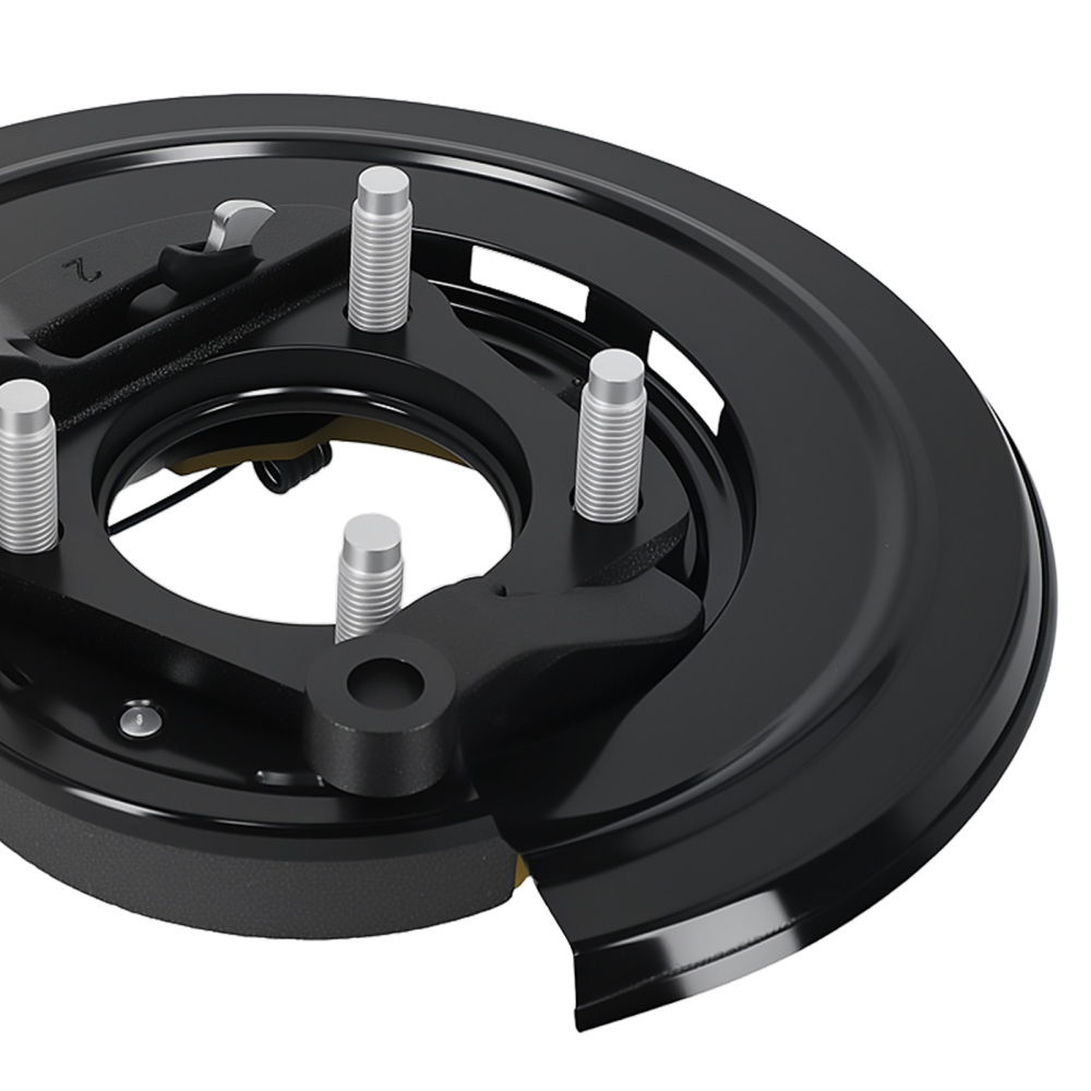 Rear Left Parking Brake Assy w/ Loaded Backing Plate for F-250 350 Super Duty