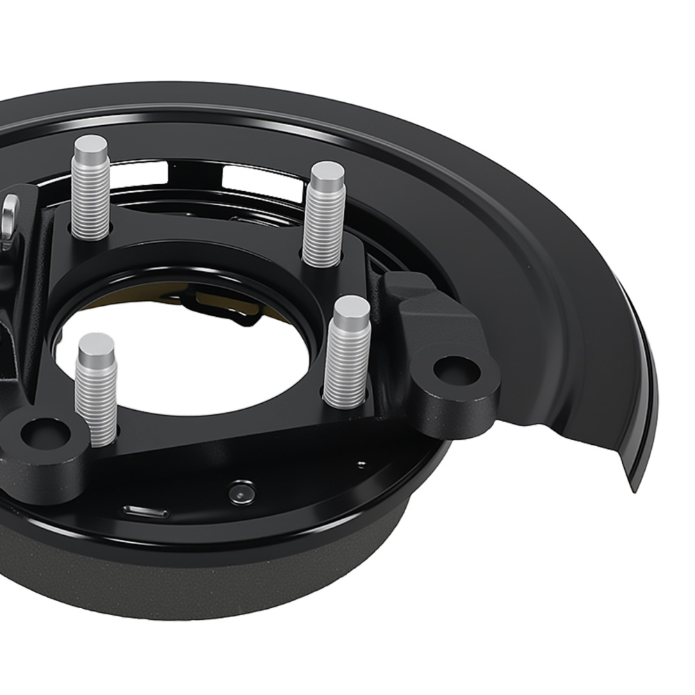 Rear Left Parking Brake Assy w/ Loaded Backing Plate for F-250 350 Super Duty