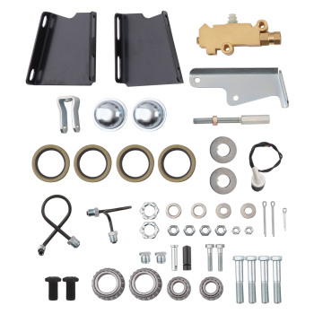 Brake Conversion Kit Front compatible for Chevy 1959-1964 w/Brake BoosterMaster Cylinder