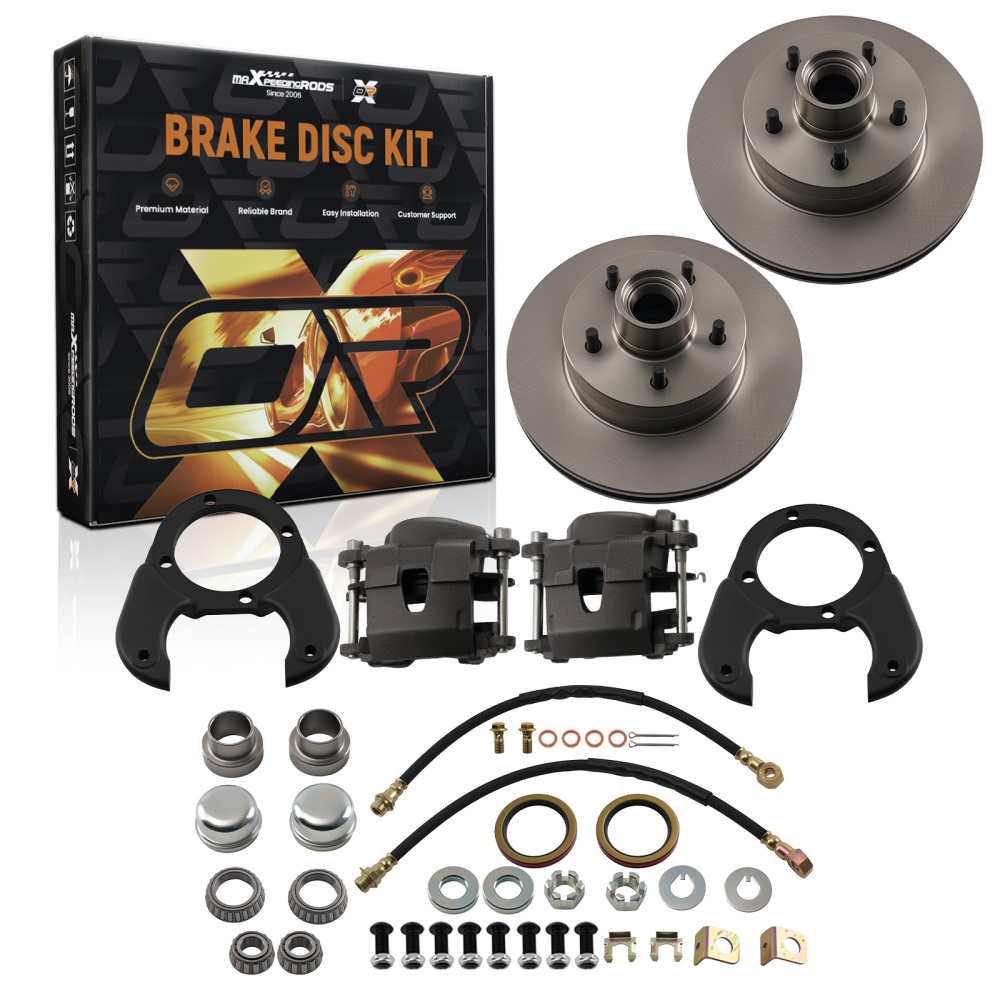 Disc Brake Conversion Kit compatible for Ford Deluxe 1937-1948 Round Back Style Spindles