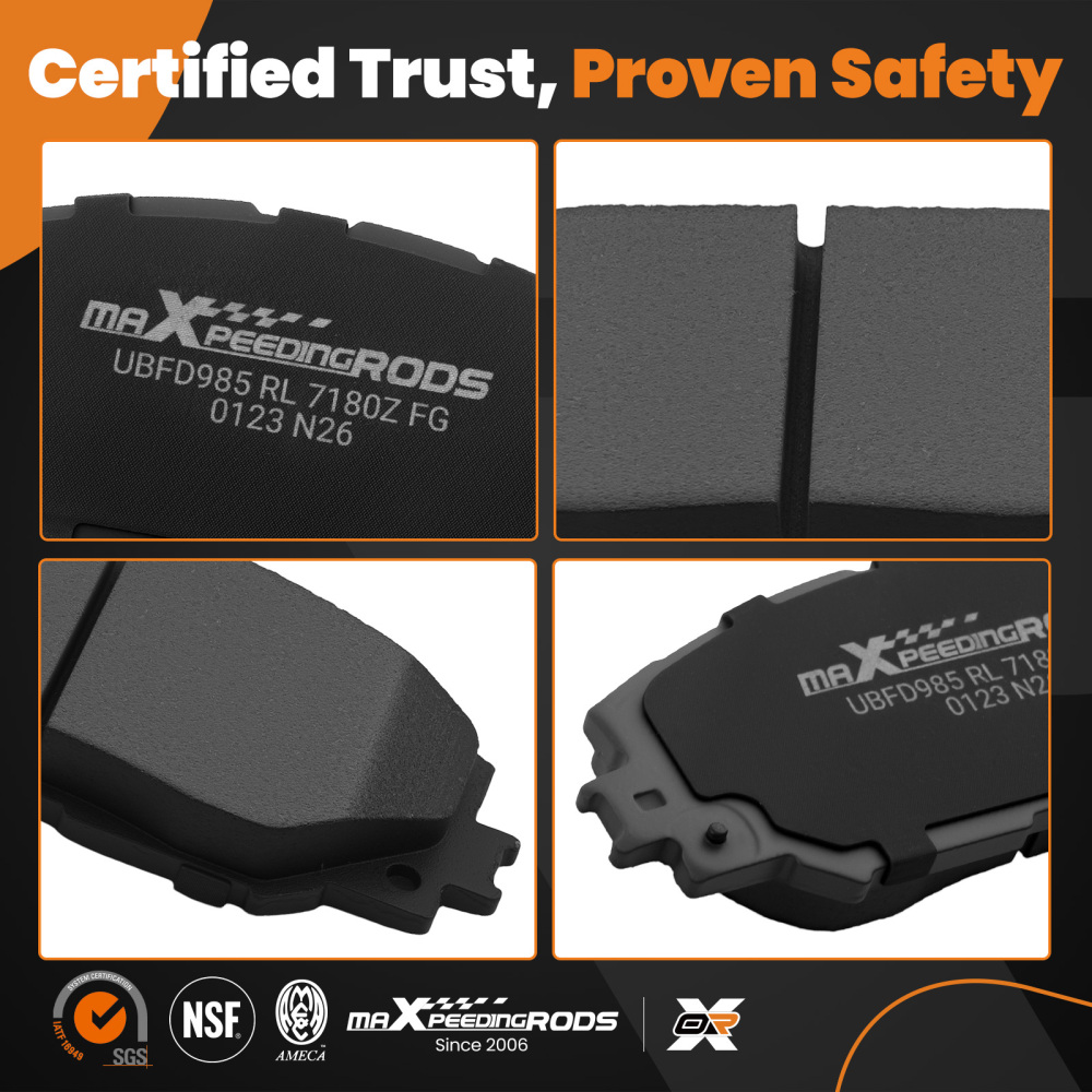 Front Rear Ceramic Brake Pads Set compatible for Pontiac Vibe 2009-2010/Compatible for Scion xB 2008-2015