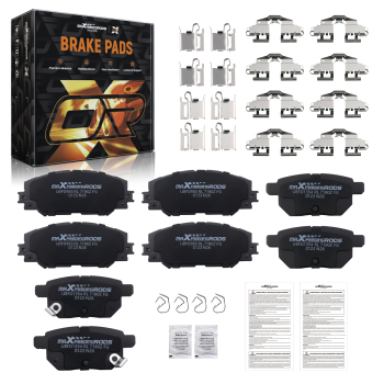 Front Rear Ceramic Brake Pads Set compatible for Pontiac Vibe 2009-2010/Compatible for Scion xB 2008-2015