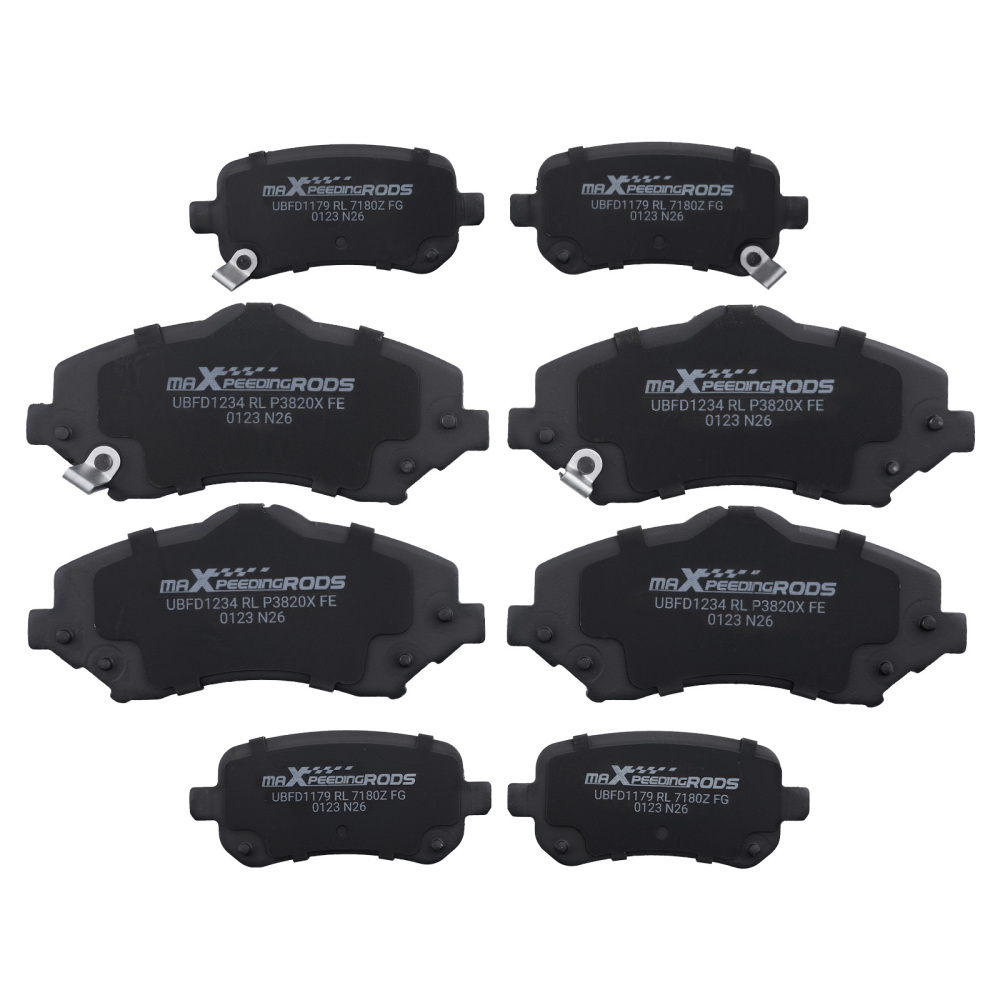 Front Rear Brake Pads Set compatible for Dodge Grand Caravan/Compatible for Chrysler TownCountry 2008-12