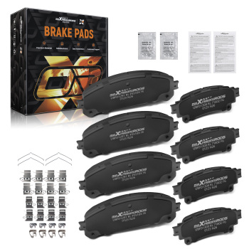 FrontRear Ceramic Brake Pads Kit compatible for Lexus RX350 RX450h 2010-2015 w/Hardwares