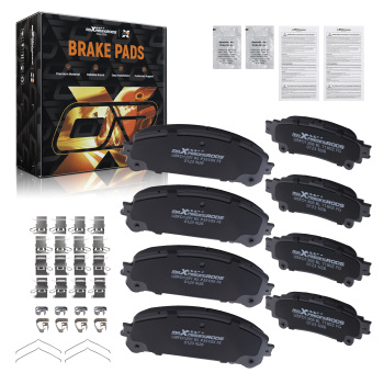 FrontRear Ceramic Brake Pads Kit compatible for Lexus RX350 RX450h 2010-2015 w/Hardwares