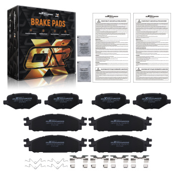 Front Rear Brake Pads Set compatible for Ford Explorer 2011-19/Flex 2009-17/Taurus 2010-19