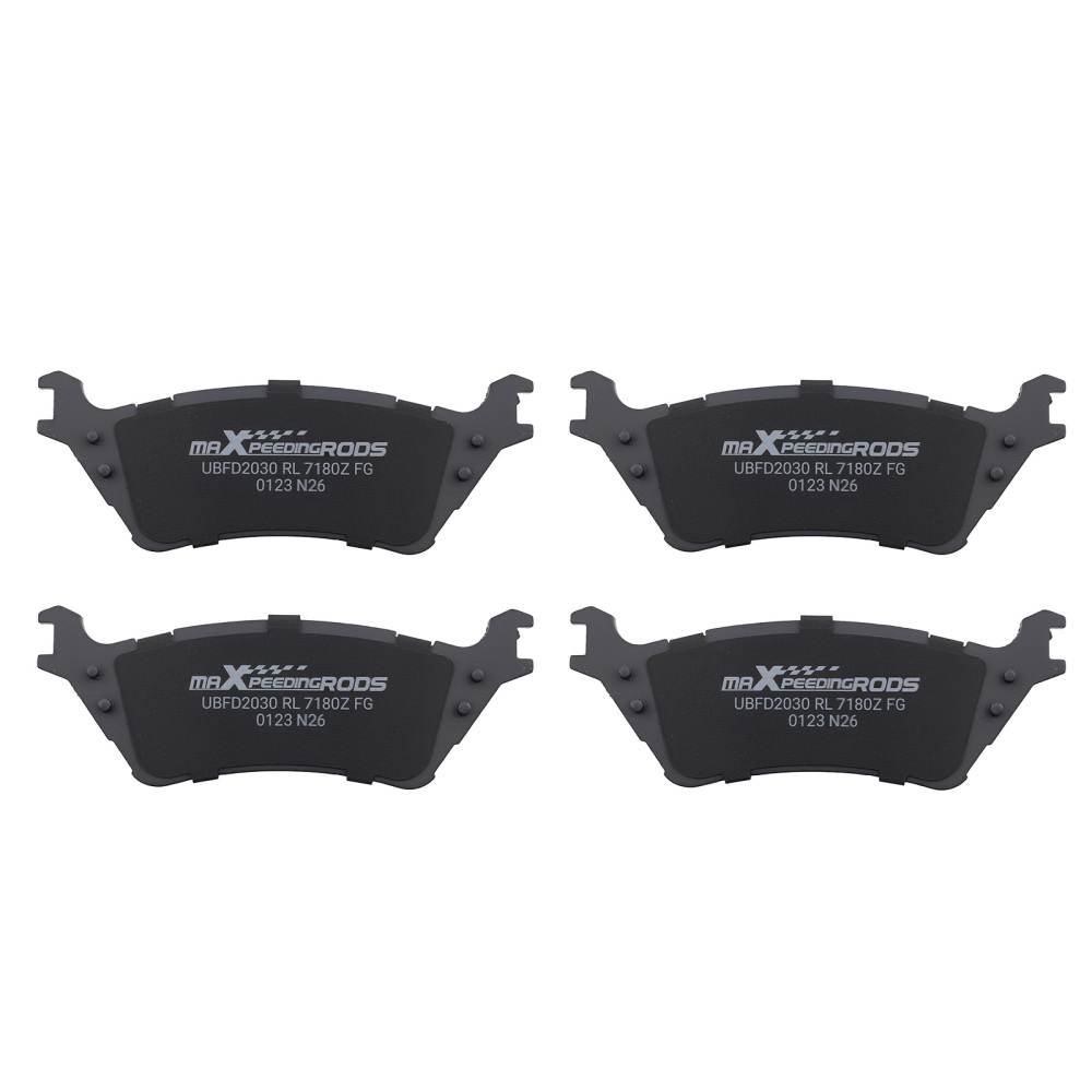 Front Rear Brake Pads Set compatible for Ford F-150 2012 2013-2020 P1414 P1602 w/Hardwares