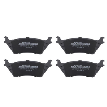 Front Rear Brake Pads Set compatible for Ford F-150 2012 2013-2020 P1414 P1602 w/Hardwares