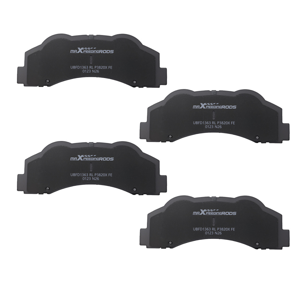 Front Rear Brake Pads Set compatible for Ford F-150 2012 2013-2020 P1414 P1602 w/Hardwares