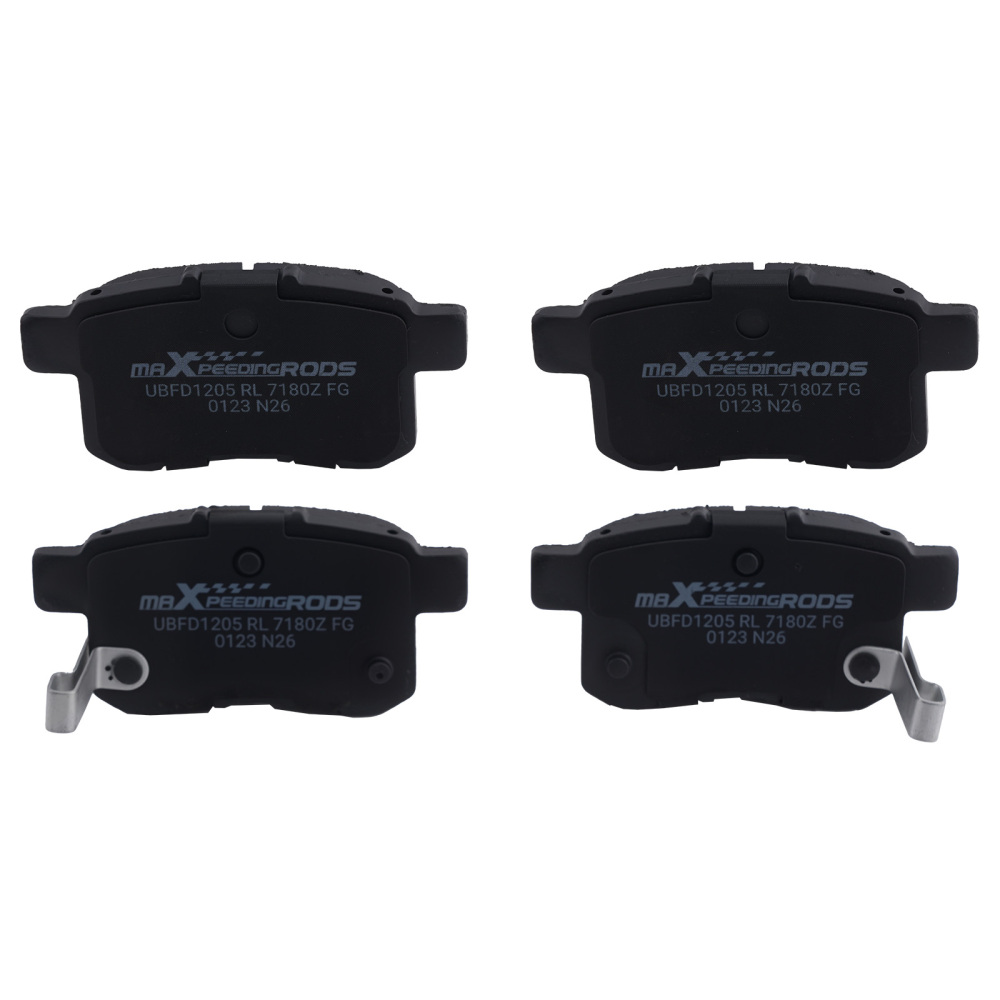 Front and Rear Ceramic Brake Pads compatible for Honda Accord 2013-2017 EX EX-L D1451 D1654
