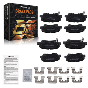 FrontRear Ceramic Brake Pads Kit compatible for Kia Forte5/Forte/Forte Koup 2014-16 D1544