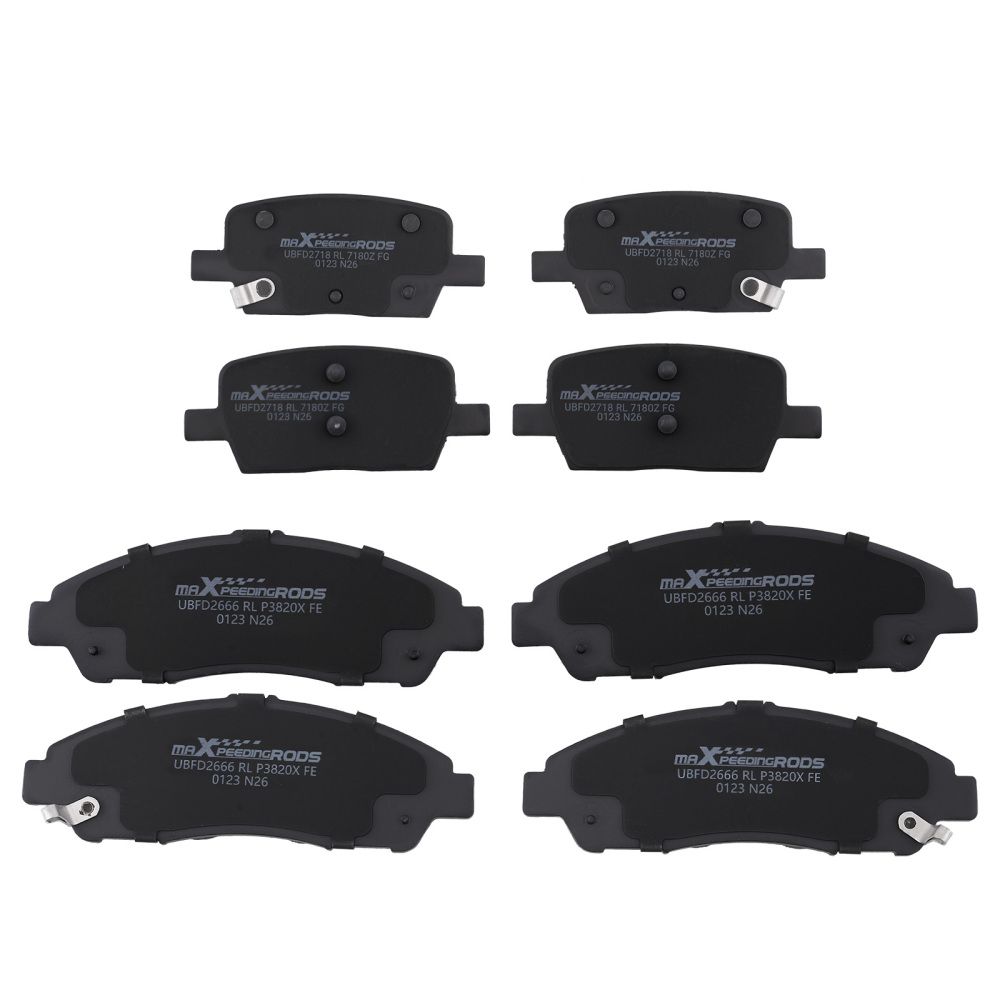 Front Rear Brake Pads Set compatible for Buick Enclave 2018-2020 compatible for Cadillac XT5 2017-2020