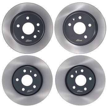 4 Brake Discs 8 Pads compatible for Opel Astra K 1.0L 1.4L 1.6L 2015-2022 Full Kit