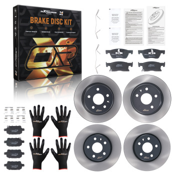 4 Brake Discs 8 Pads compatible for Opel Astra K 1.0L 1.4L 1.6L 2015-2022 Full Kit