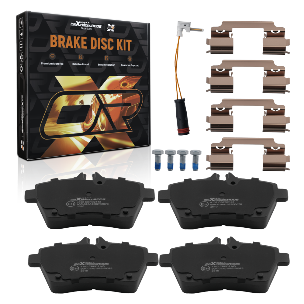Front Brake Pads Kit compatible for Mercedes-Benz A-Class W169 2004-2012/W245 2005-2011