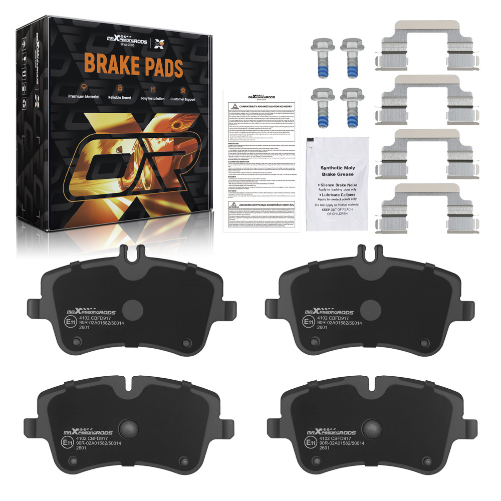 Front Brake Pads Set compatible for Mercedes C-Class W203 Saloon 2000-2007 0034202520