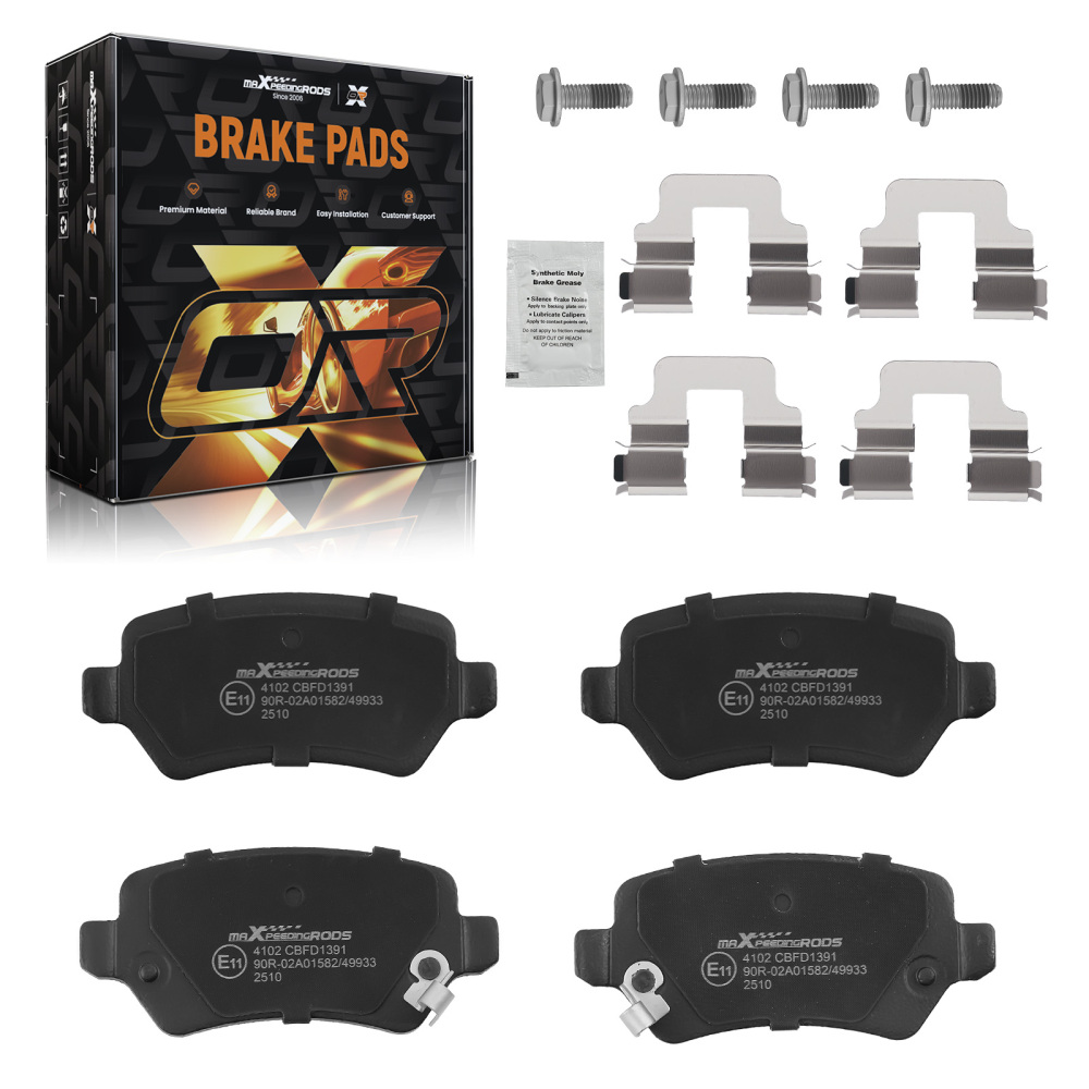 Rear Brake Pads Set compatible for Vauxhall Astra Astravan Combo Meriva Zafira 93169143