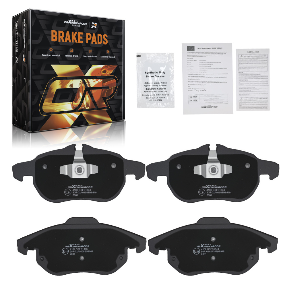 Front Brake Pads Set compatible for Opel Vectra compatible for Vauxhall Vectra compatible for Saab 2002-2009 93188112