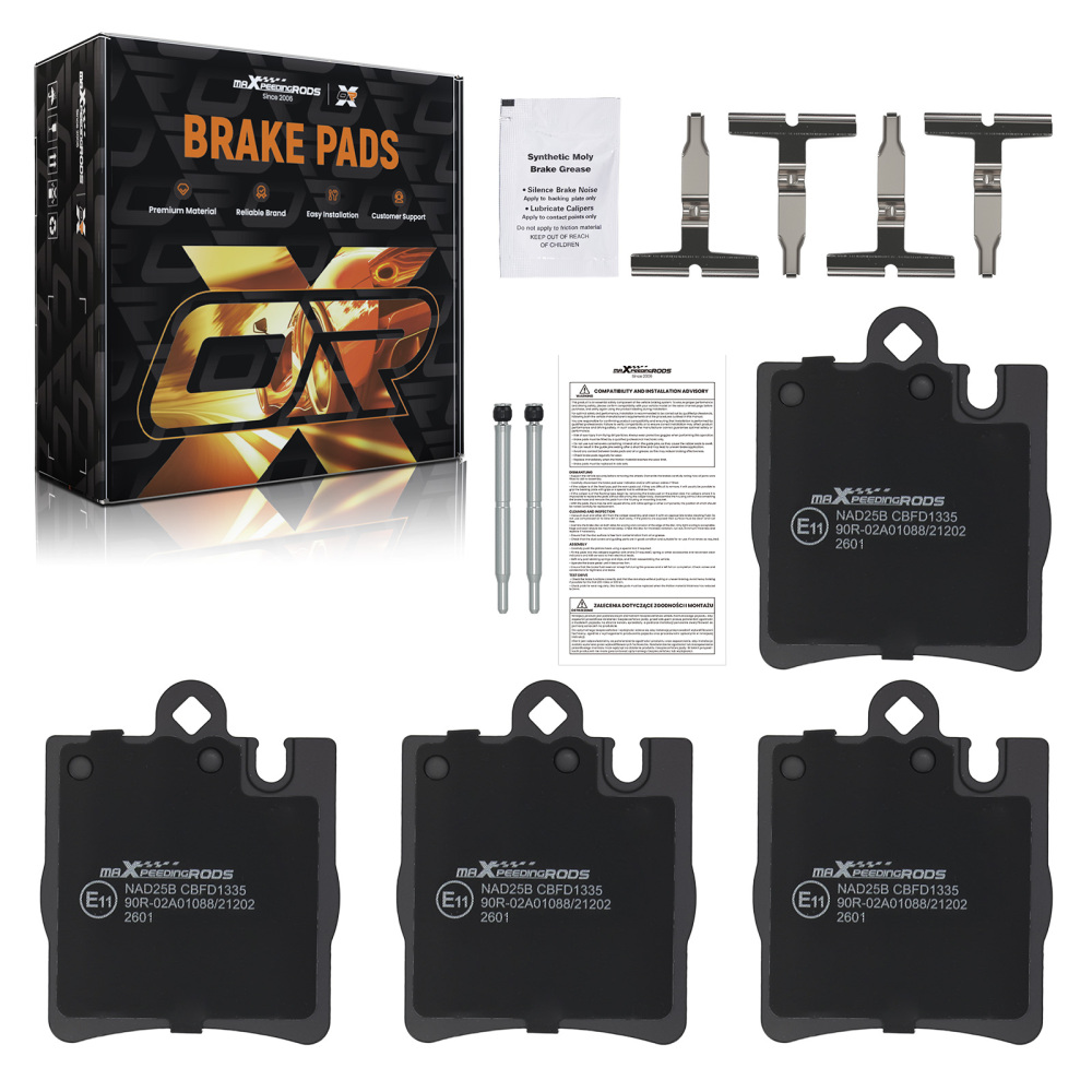 Rear Brake Pads Kit compatible for Mercedes C-Class CL203 Coupe 2001-2008 00342028200090